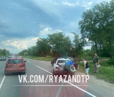 На трассе Рязань – Михайлов столкнулись самосвал и Audi